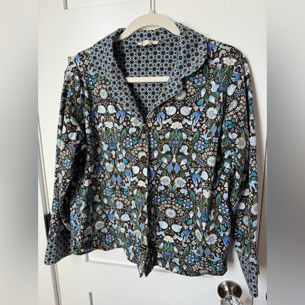 Vera Bradley Enchanted Woodland Pajama Top size M